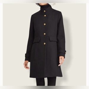 Ralph Lauren Black Wool Blend Pea Coat Size 2
